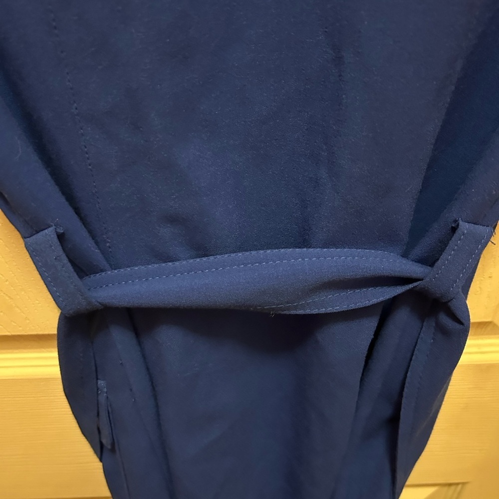 Michael Kors Blue Belted Zippered Dress Sz S - Picture 2 of 14